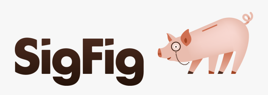Sigfig Pig, Transparent Clipart
