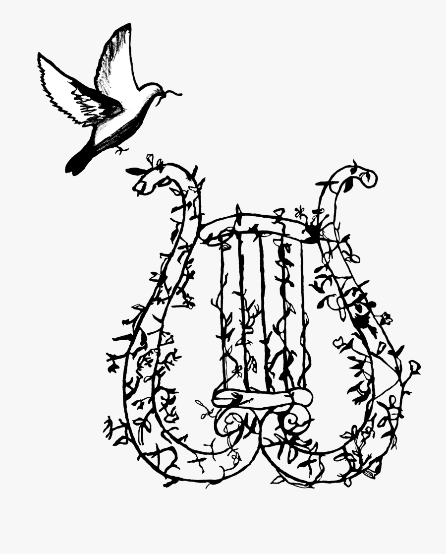 Dove And Lyre - Swallow, Transparent Clipart