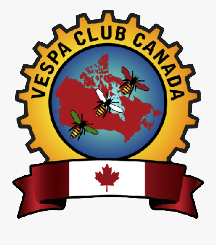 Vespa Club Of Canada Coffee Espresso Blend Dark - Canada Flag, Transparent Clipart