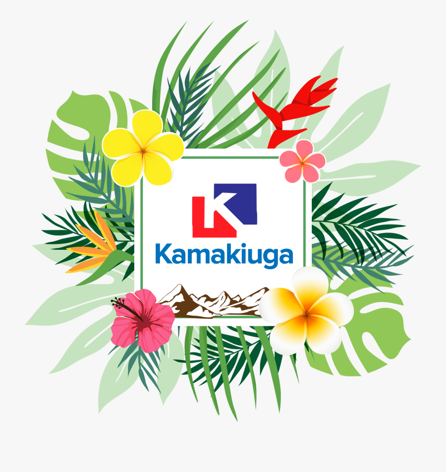Hawaiian Frame, Transparent Clipart