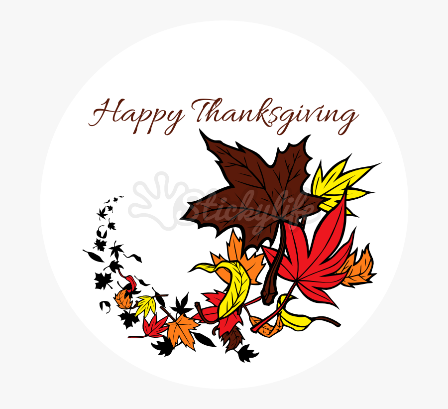 Thanksgiving Static Cling - Illustration, Transparent Clipart