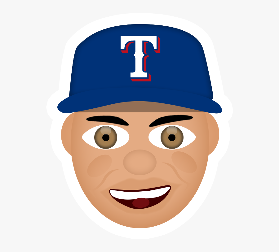 Texas Rangersverified Account Texas Rangers Emoji - Pedro Strop Emoji Shirt, Transparent Clipart