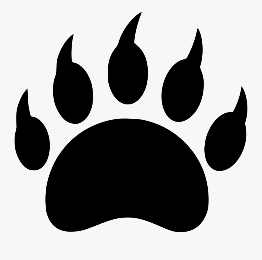Bear Wild Animal Footprint Danger Predator - Animal Footprint Icon Png, Transparent Clipart