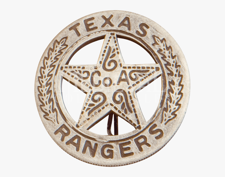 Round Texas Ranger Badge - Texas Ranger Lawman Badge, Transparent Clipart