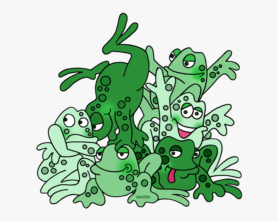 Six Frogs - Number 6 With Objects Clip Art, Transparent Clipart