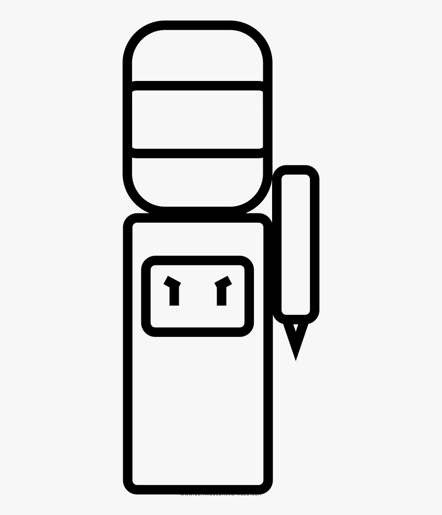 Water Dispenser Coloring Page - Water Dispenser Icon, Transparent Clipart
