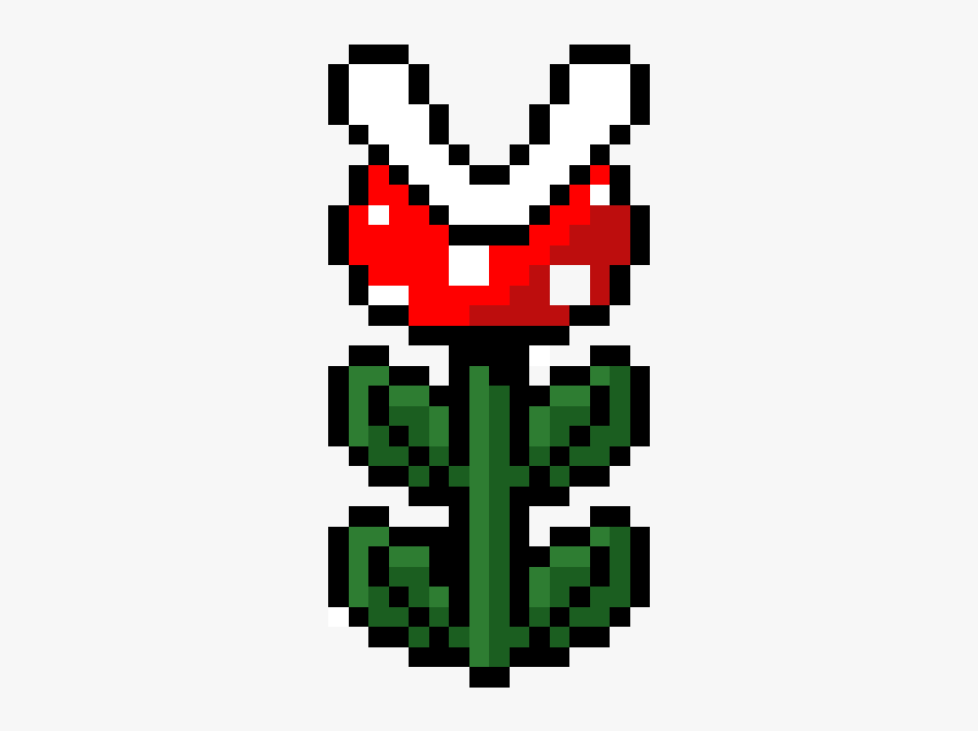 Mario Piranha Plant Pixel Art, Transparent Clipart