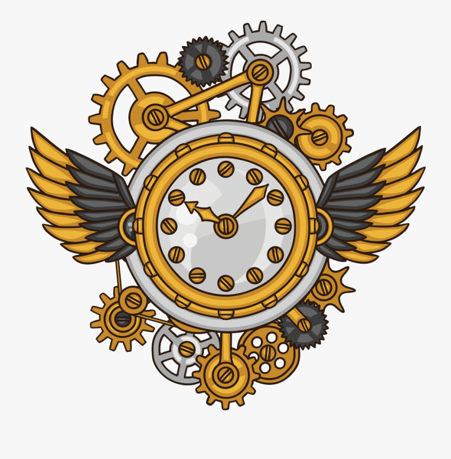 Clock Clipart Steampunk, Transparent Clipart