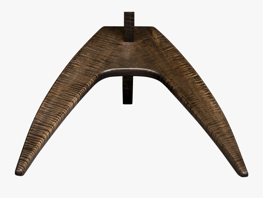 Wm Guitar Stand Base In Walnut Dyed Curly Maple - Pattern Wood Stand Guitar, Transparent Clipart