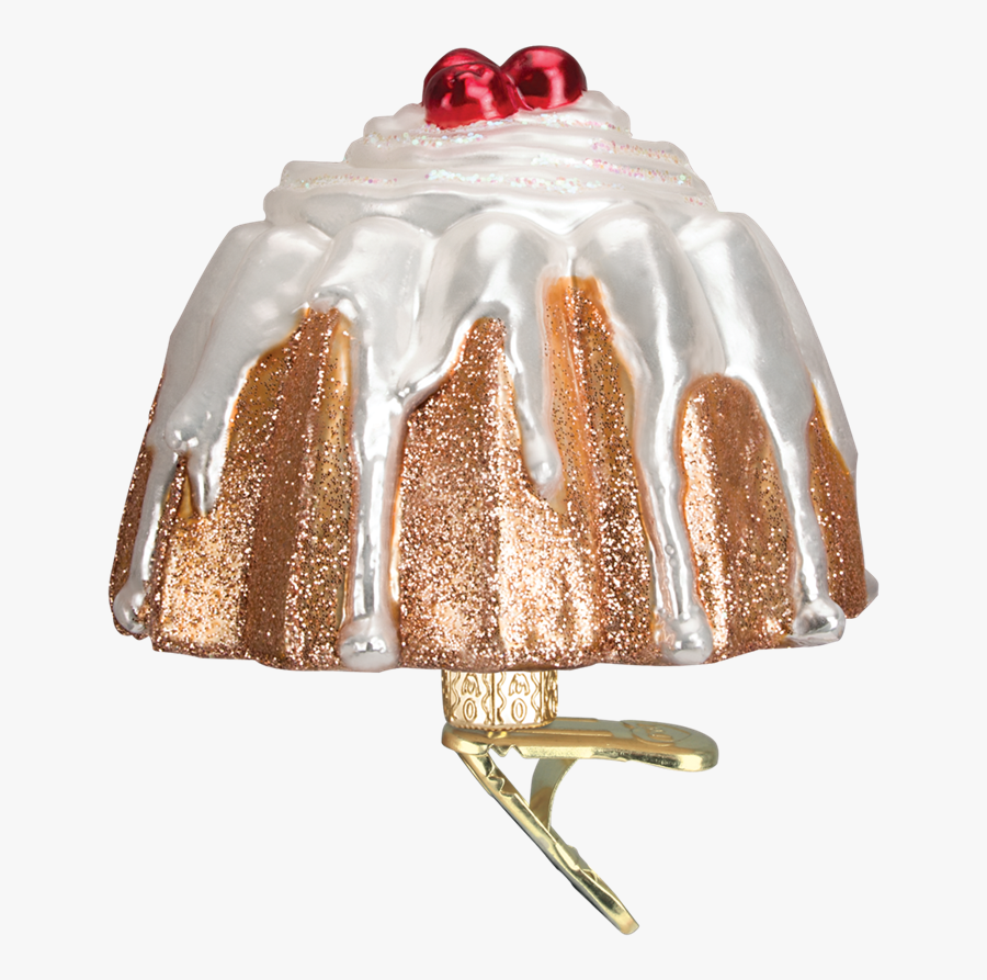 Bundt Cake Clip Glass Christmas Ornament - Fruit Cake, Transparent Clipart