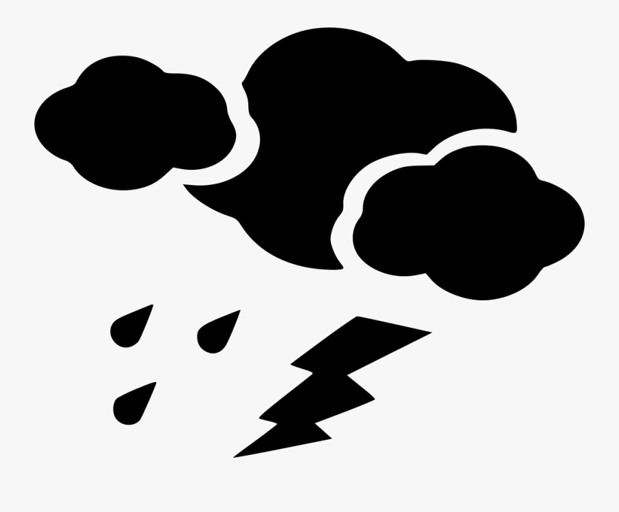Cloud Rain Lightening - Portable Network Graphics, Transparent Clipart