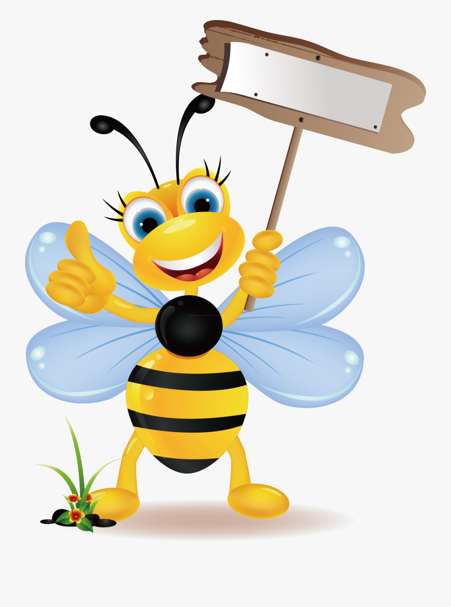Bumblebee Stock Photography Clip Art - Bee Png Cartoon, Transparent Clipart