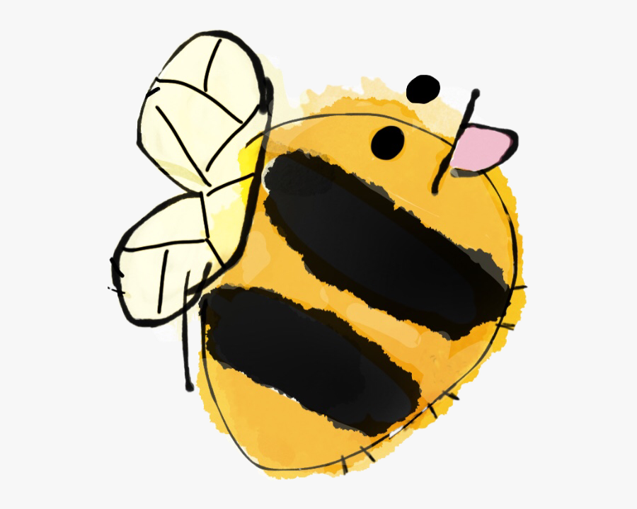 #scbee #bee #cute #sticker #cutebee #art # #freetoedit - Cartoon, Transparent Clipart