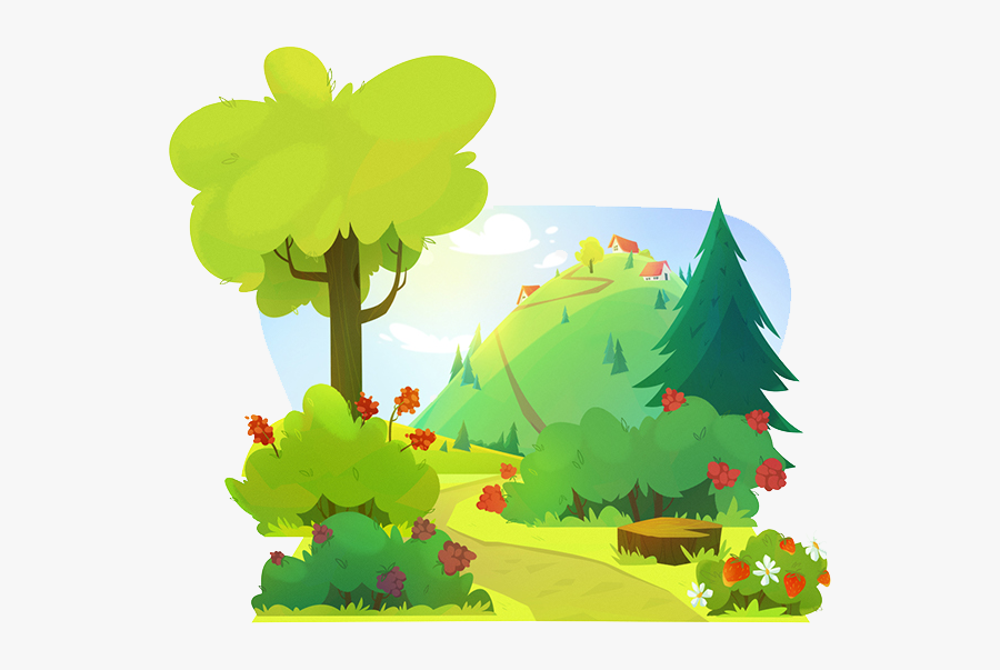 Clip Art Cartoon Forrest - Cartoon Forest Clipart, Transparent Clipart