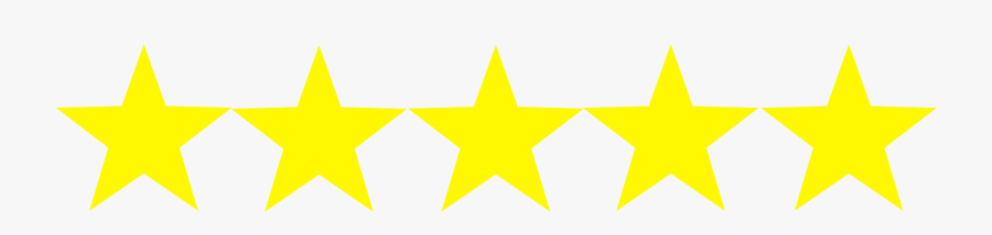 Five Star Rating With Transparent Background, Transparent Clipart