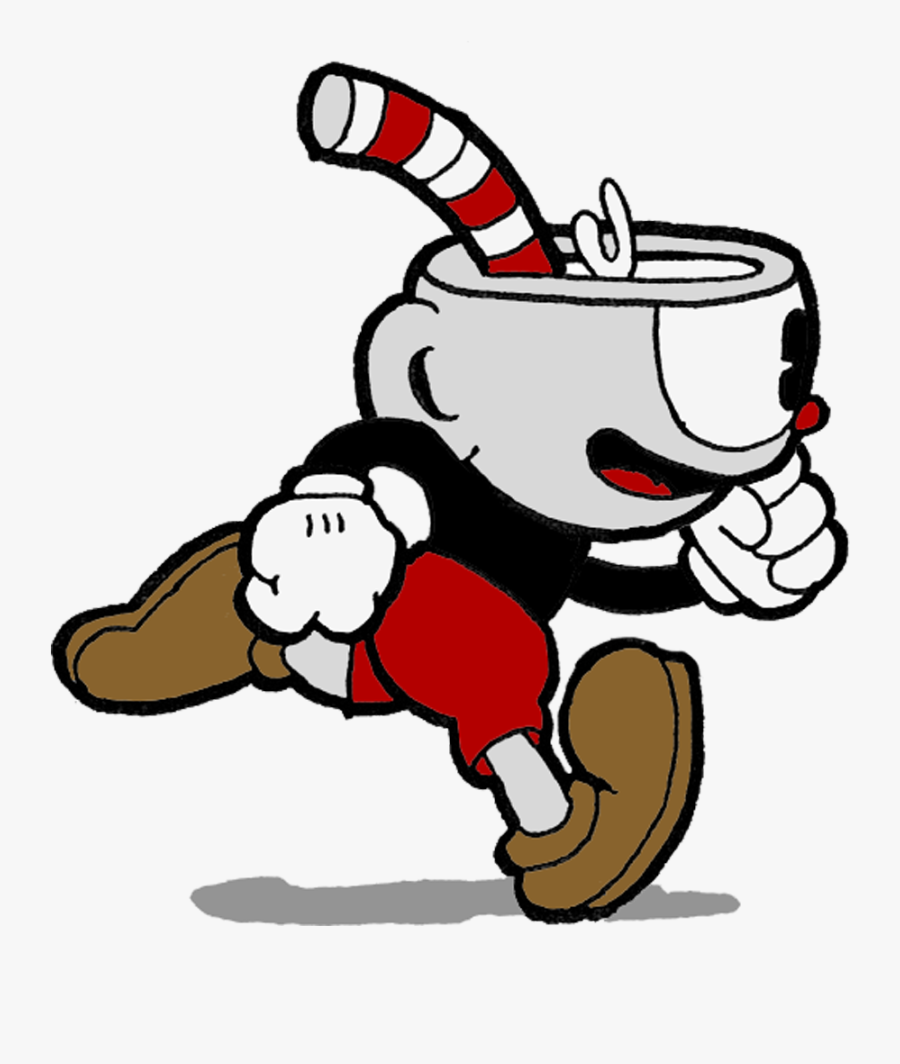 Cuphead Running, Transparent Clipart