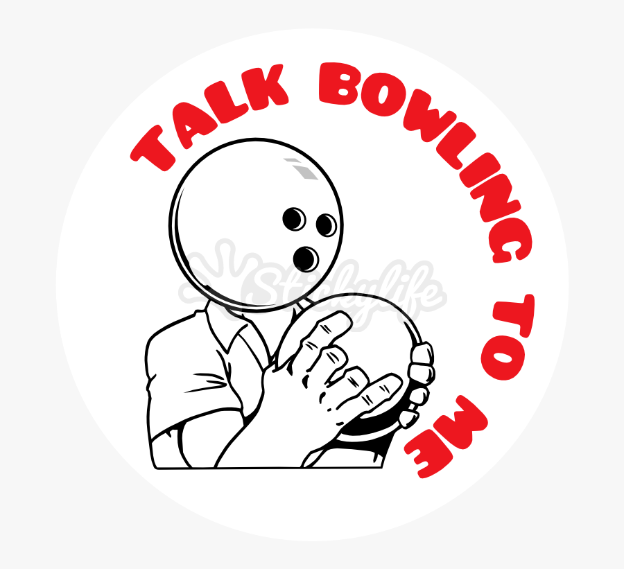 Talk Bowling To Me Car Magnet - Circle, Transparent Clipart