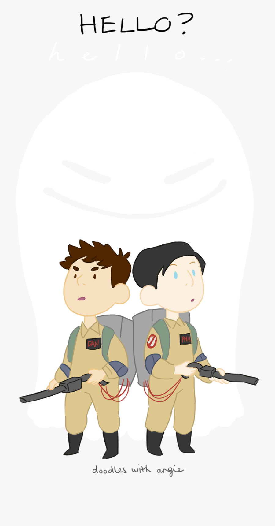 Ghostbusters
 
inspired By The Dan And Phil 2017 Calendar, - Cartoon, Transparent Clipart