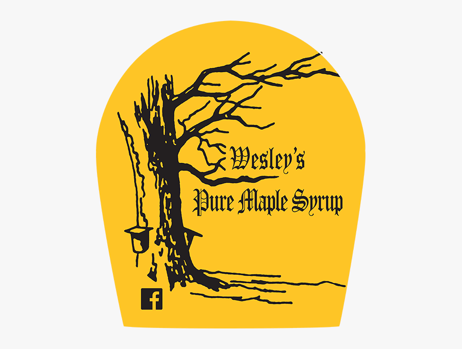 Wesley"s Pure Maple Syrup Gold Label With Facebook, Transparent Clipart