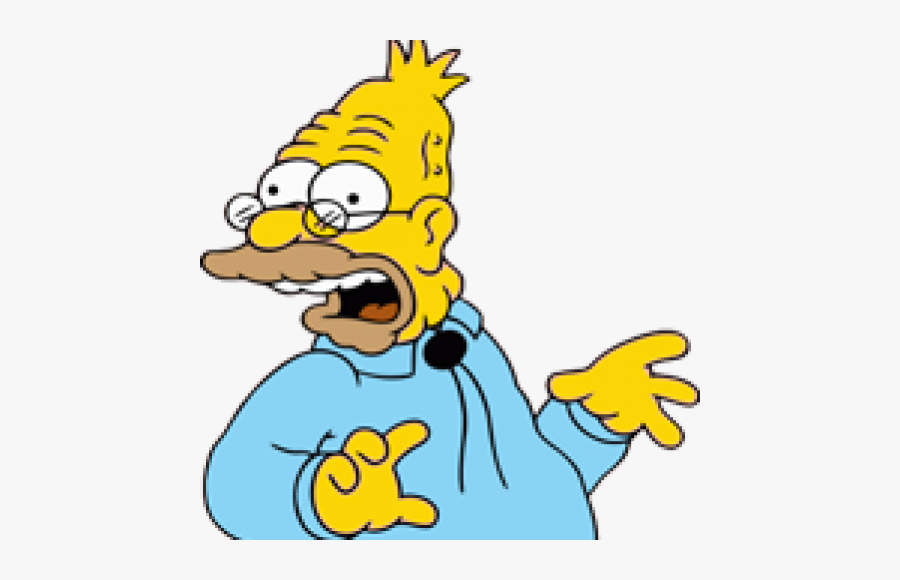 Grandpa Simpson, Transparent Clipart