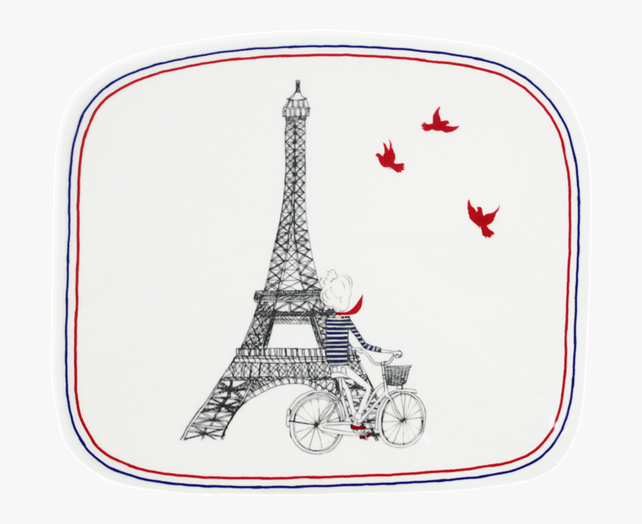 Organic Square Plate - Ca C Est Paris Faience De Gien, Transparent Clipart