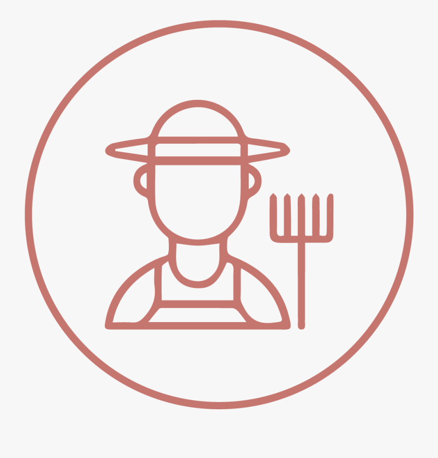 Transparent Farmer Icon Png, Transparent Clipart