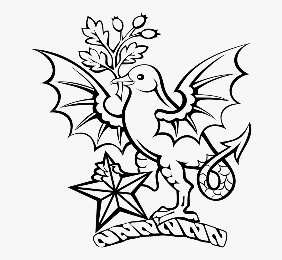 Line Art,plant,leaf - Crest, Transparent Clipart