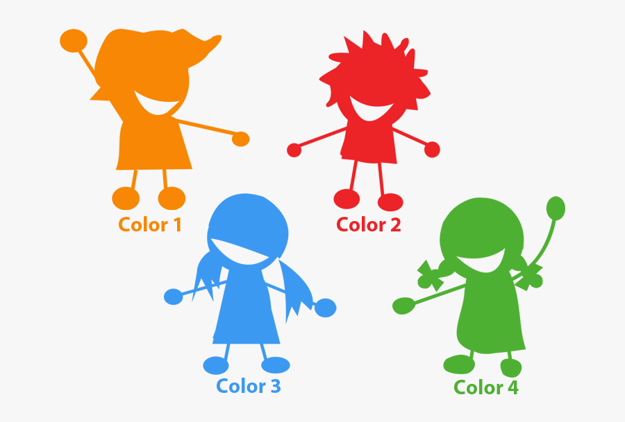 Transparent Holding Hands Clipart - Happy Children, Transparent Clipart