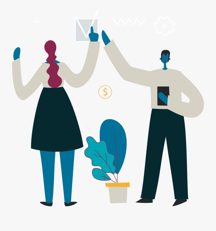 Hero Landing Dav - David And Goliath Png Cartoon, Transparent Clipart