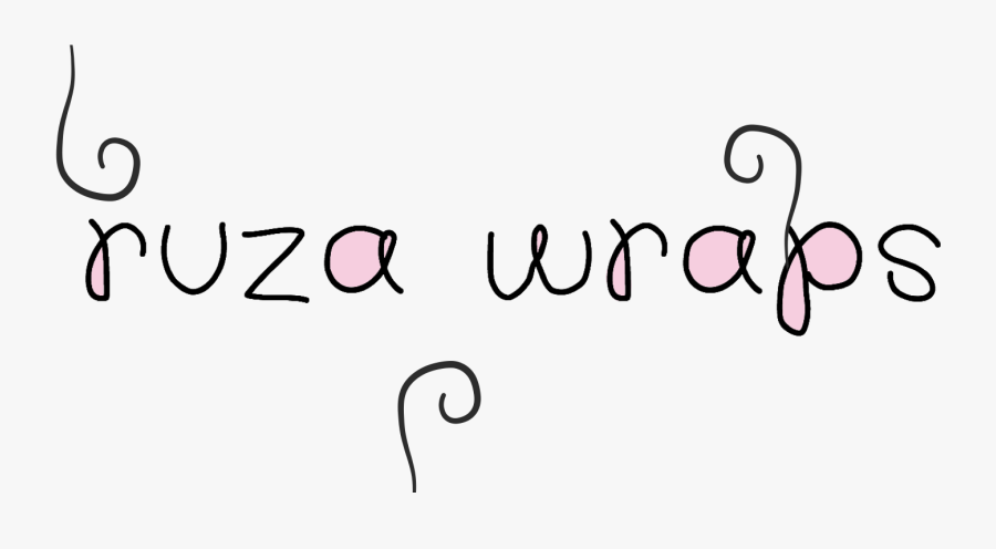 Ruza Wraps - Calligraphy, Transparent Clipart