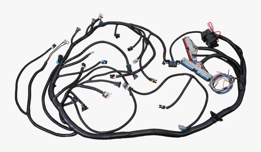 Brand New Premium Complete Stand Alone Engine Wire - Drawing, Transparent Clipart