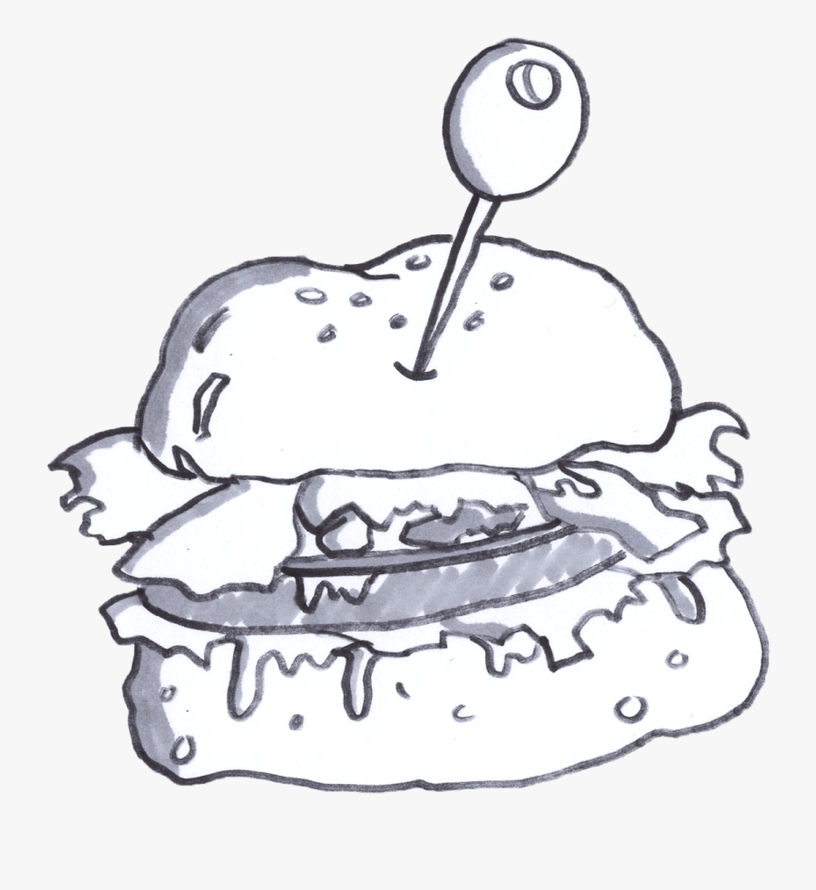A Sandwich - Illustration, Transparent Clipart