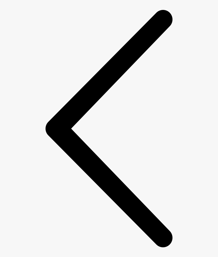 Chevron Thin Left - Less Than Arrow In Png, Transparent Clipart