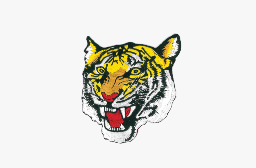 1207 Tiger Patch 5" - Tiger, Transparent Clipart