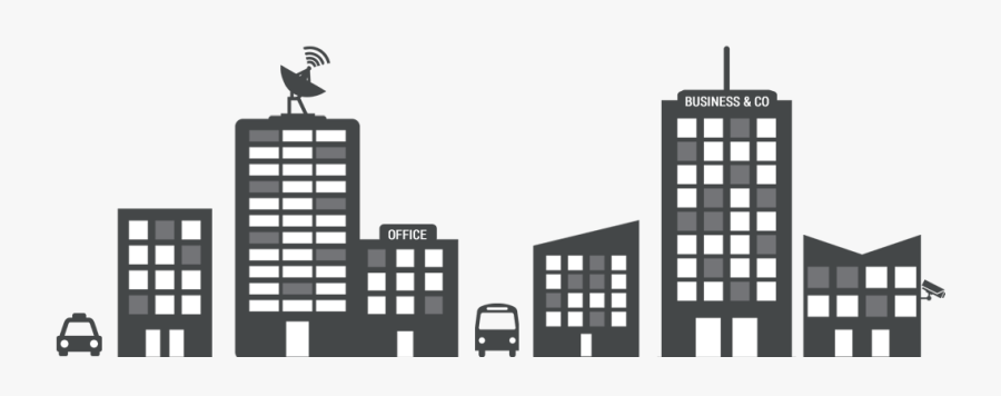 Business Communications - Tower Block, Transparent Clipart