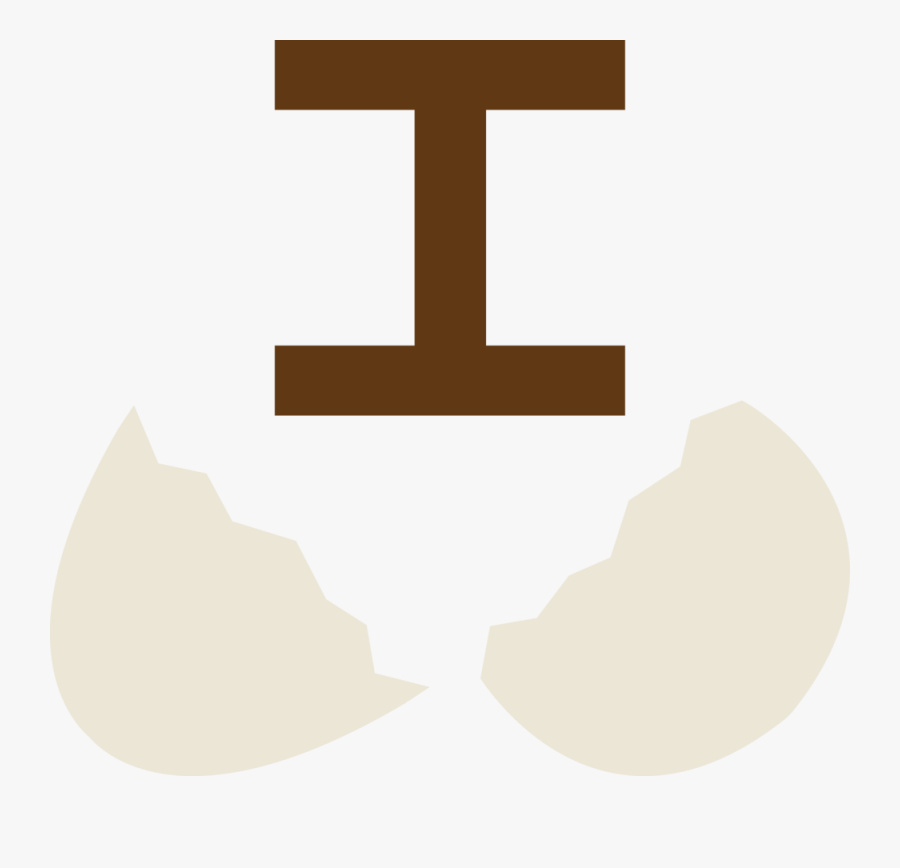 Broken Shell Logo Brown, Transparent Clipart