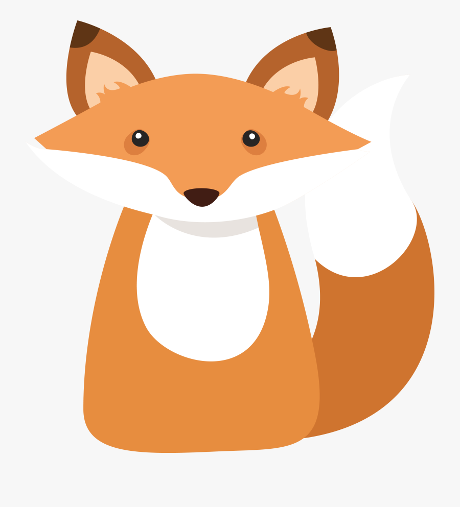 Cartoon Fox Drawing - Fox Drawing Vector, Transparent Clipart