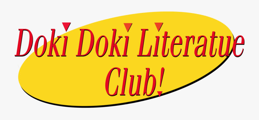 Doki Doki Literatue Club Text Font Yellow - Seinfeld Sbubby, Transparent Clipart