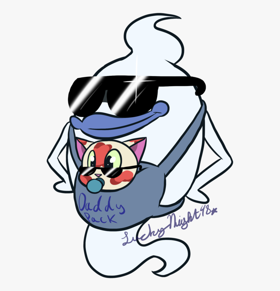 Chilling In The Daddy Pack By Luckynight48 - Cartoon, Transparent Clipart