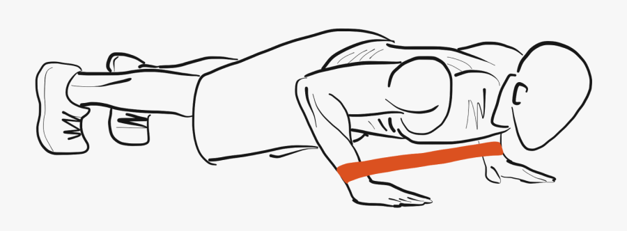 Resistance Mini Band Exercise - Sketch, Transparent Clipart