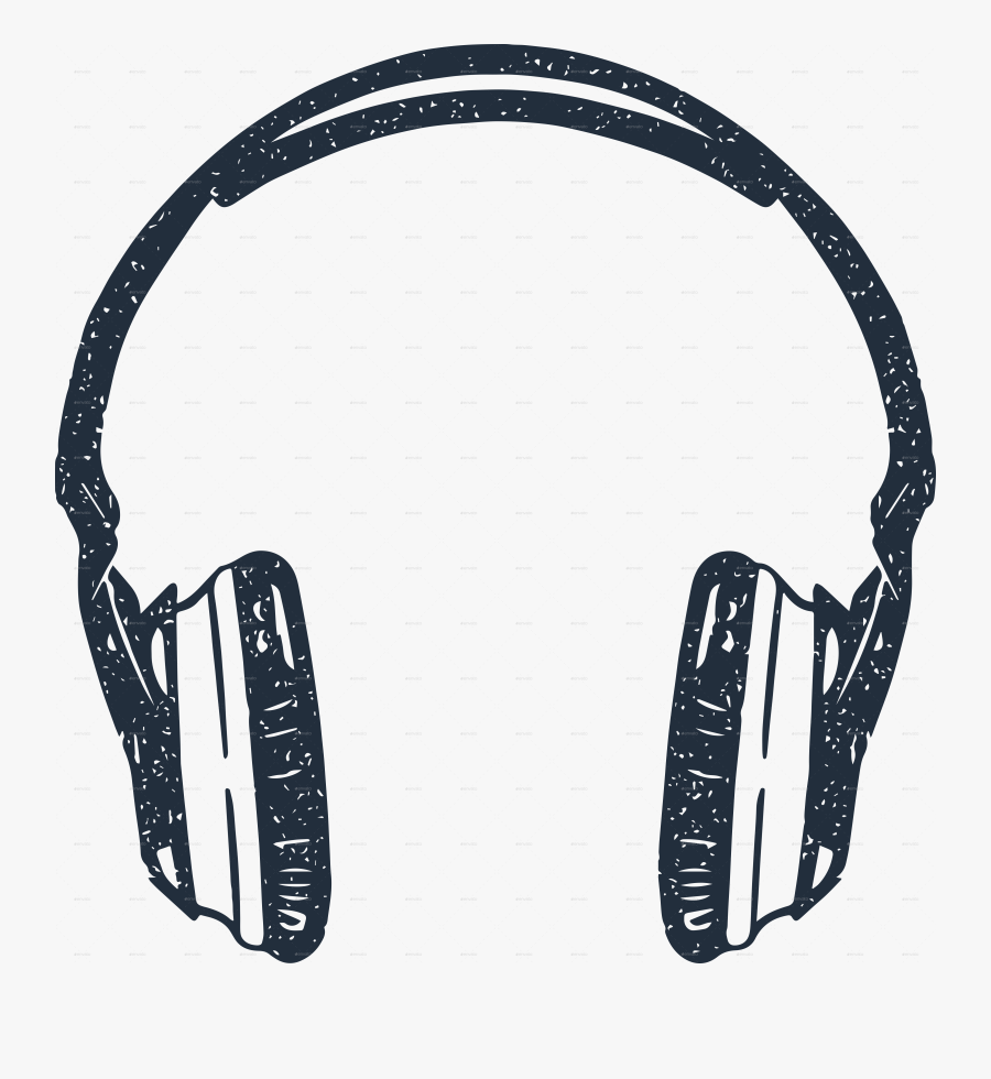 Drawn Headphone Hipster - Headphones Vector Png , Free Transparent
