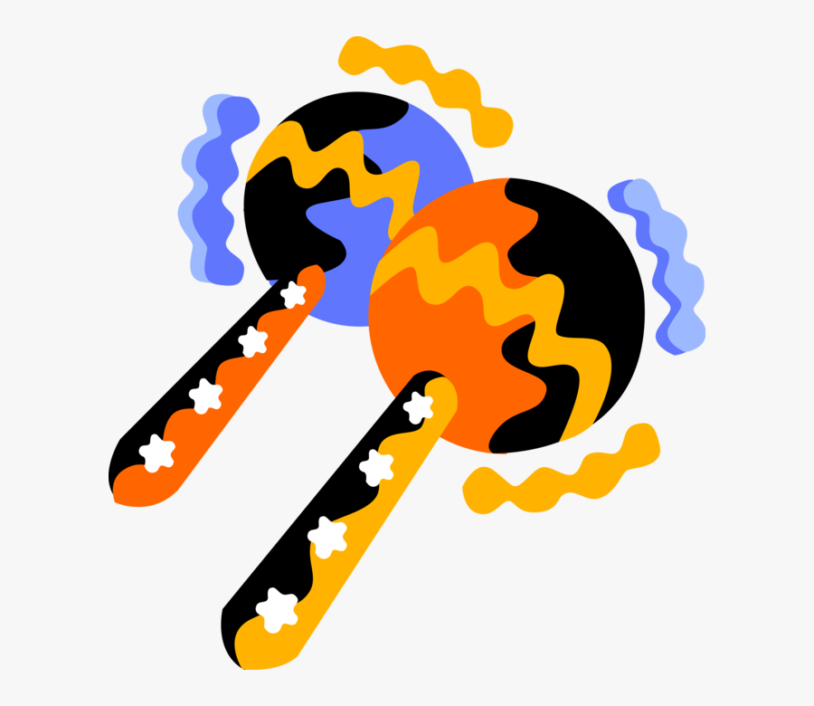 Vector Illustration Of Latin Music Maracas Or Rumba, Transparent Clipart