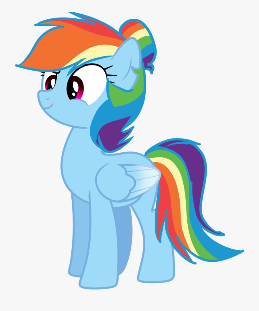 Alternate Hairstyle, Artist - Folded Rainbow Dash Wings, Transparent Clipart