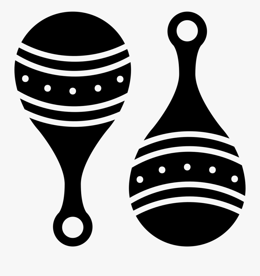 Maracas Couple - Fiesta Tradicionales Icono Png, Transparent Clipart