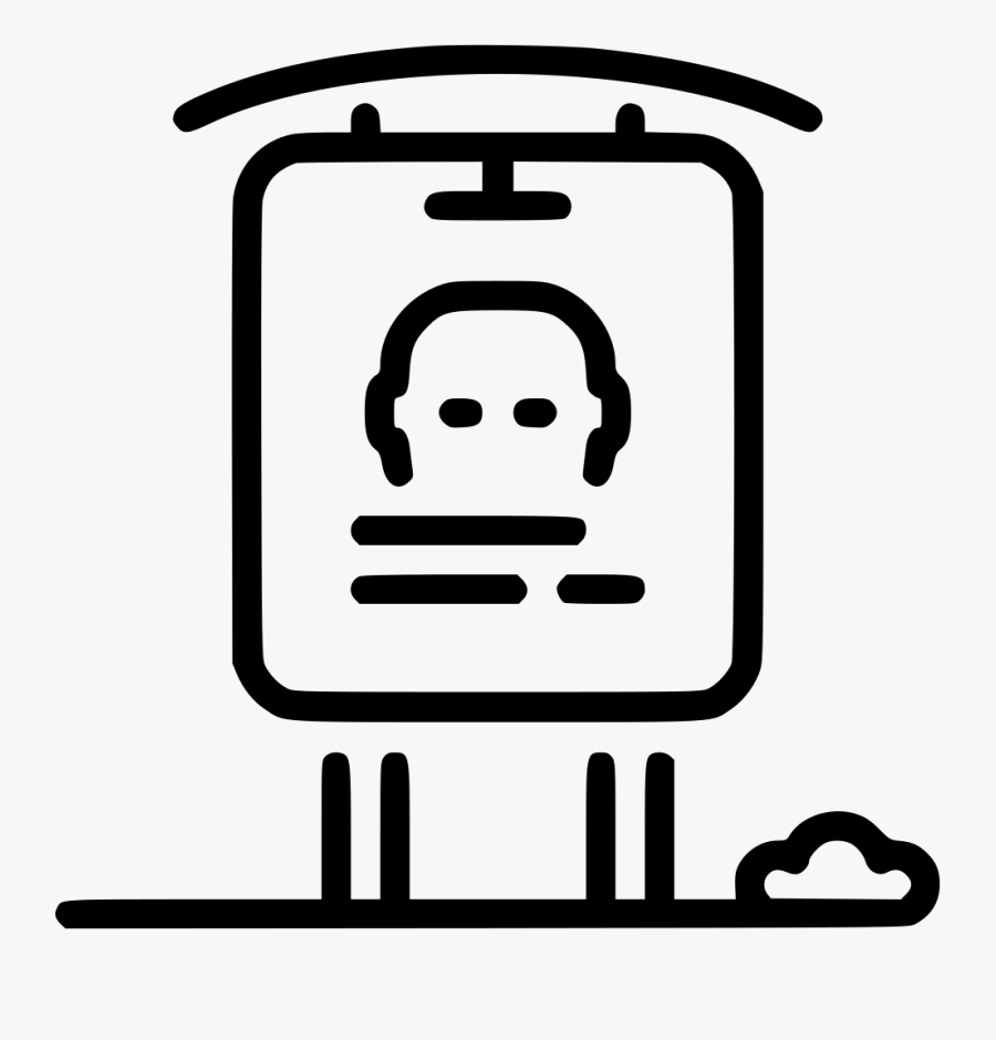 Billboard Small - Small Billboard Icon, Transparent Clipart