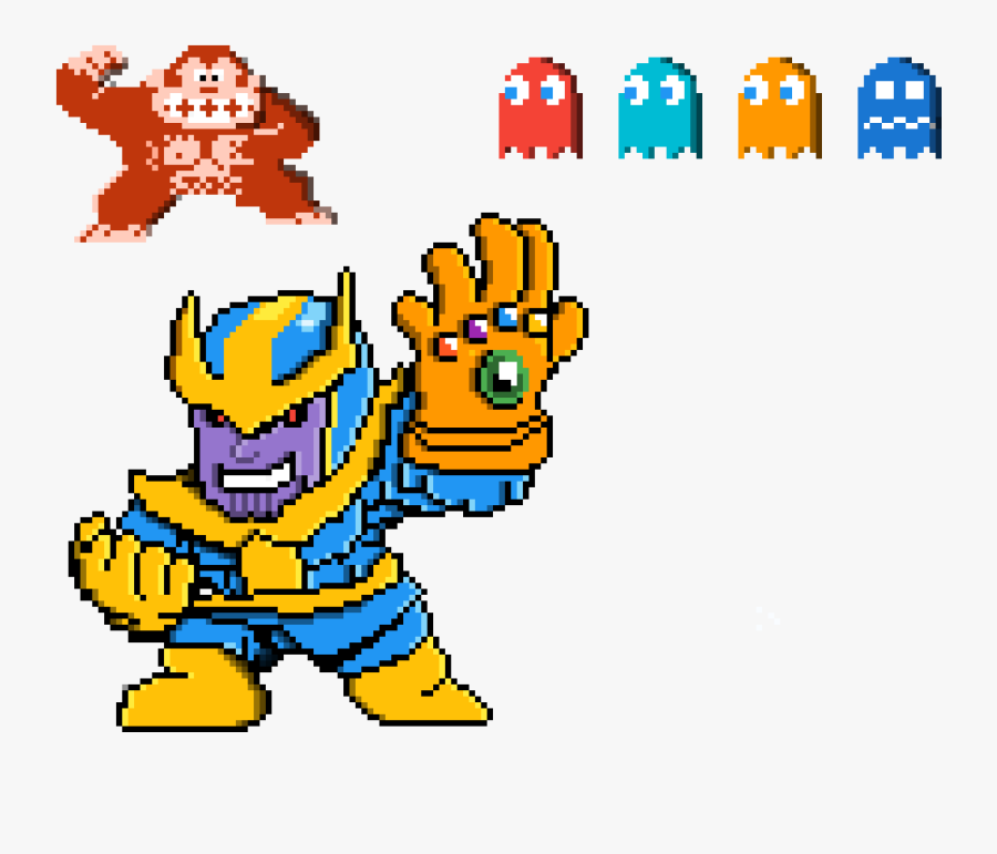 Pacman Thanos, Transparent Clipart