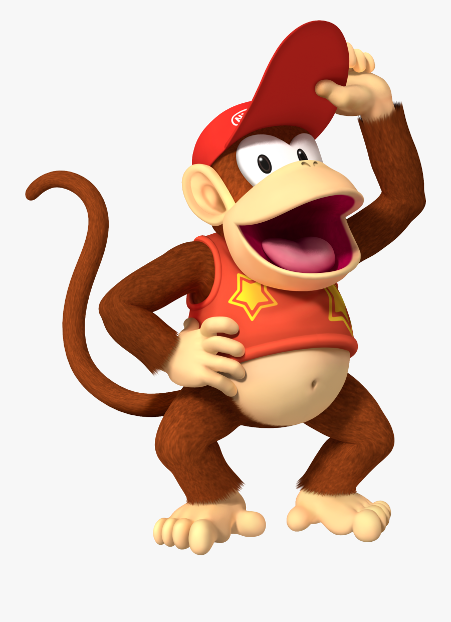 Donkey Kong Png - Mario Bros Diddy Kong, Transparent Clipart