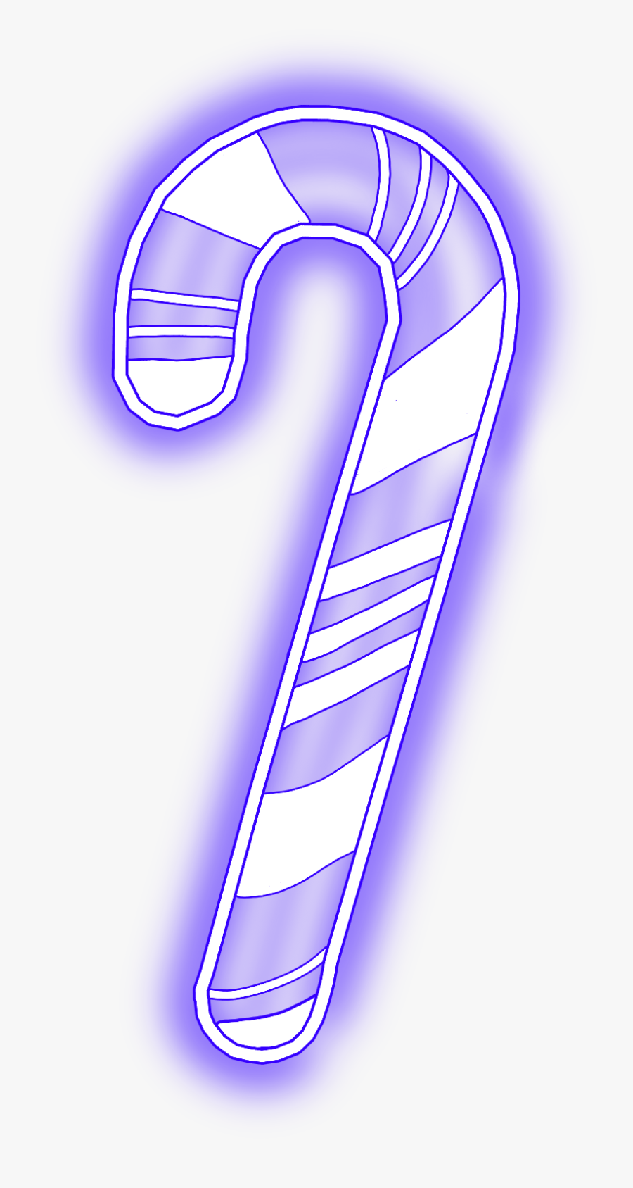 #neon #christmas #candy #candycane #decoration #purple - Confectionery, Transparent Clipart