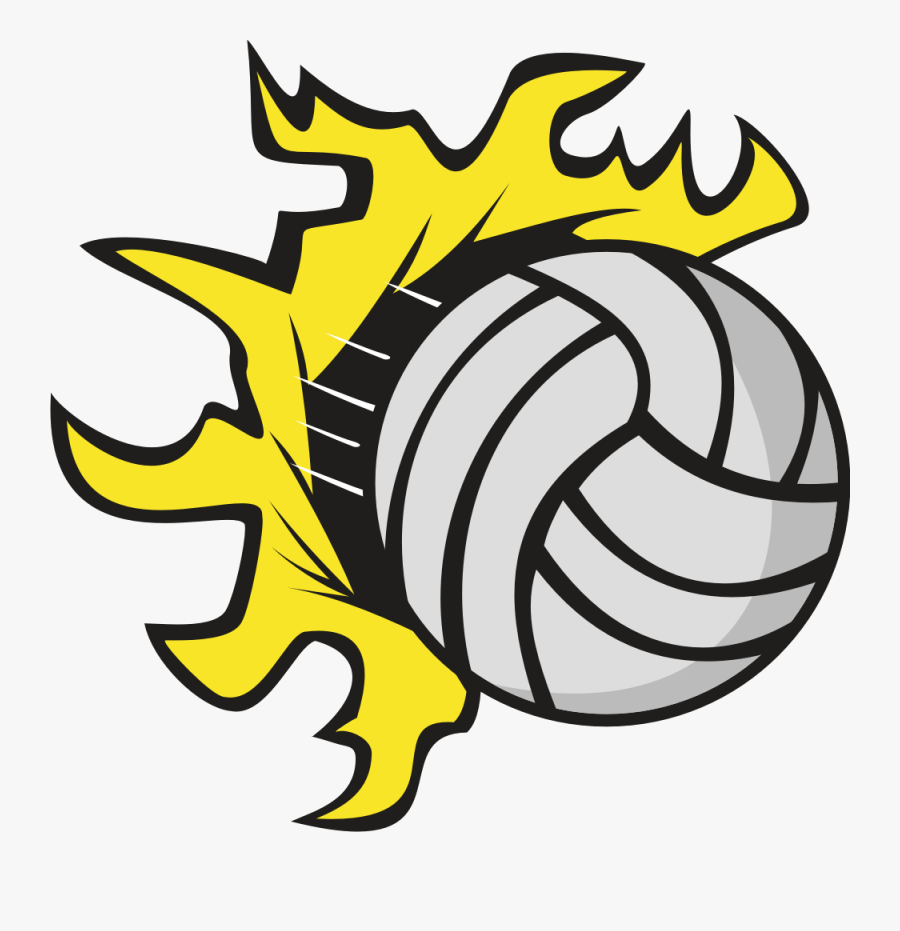 Volleyball Clipart Transparent Png - Volleyball Black And Gold, Transparent Clipart