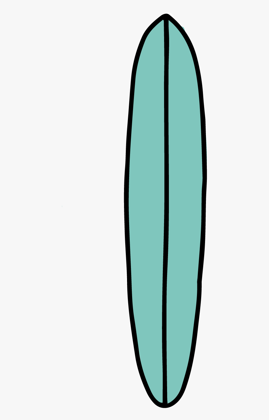 Surfboard, Transparent Clipart